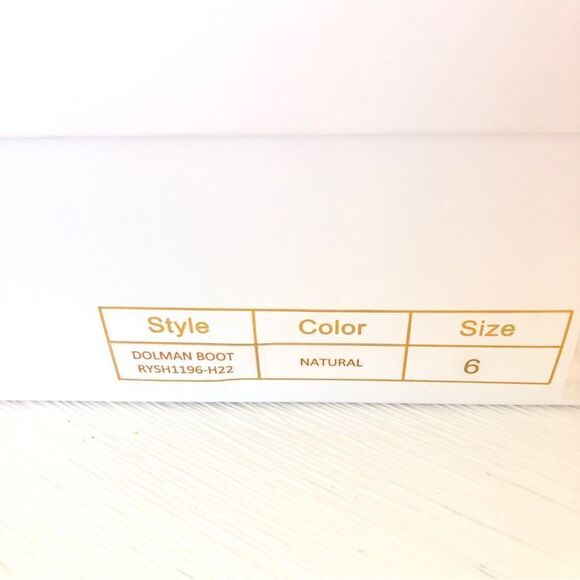 RAYE REVOLVE Platform Sock Boot Chunky Dolman Lug Sole Knit Ankle in Natural 6 - Picture 12 of 13